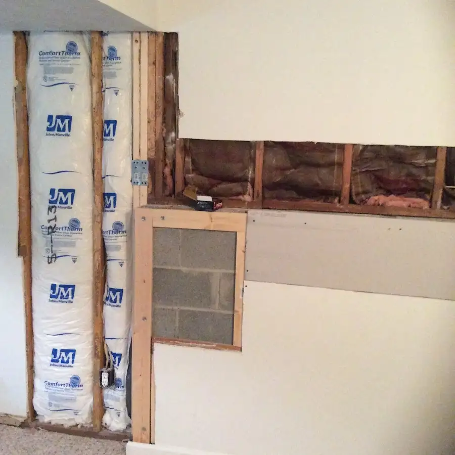 Wall insulation replacement during Contents Cleaning & Restoration in Carmichael